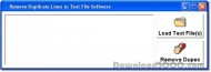 Remove (Delete) Duplicate Lines in Text File Softw screenshot